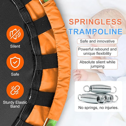 Ativafit 36inch Mini Toddler Trampoline for Kids Ages 2-6 Indoor Outdoor Folding Small Rebounder