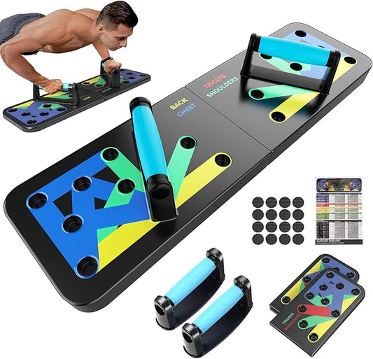Solid Push Up Board 15 in 1 Home Workout Equipment Multi-Functional Pushup Stands System Fitness