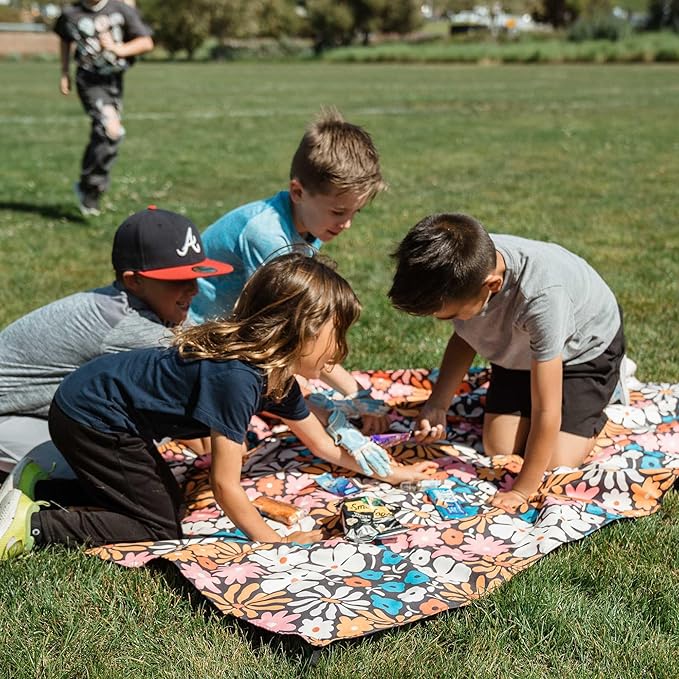 Nomadix Festival Blanket - Perfect for Picnics, Camping, & Lawn Seating - Plush Top & Water