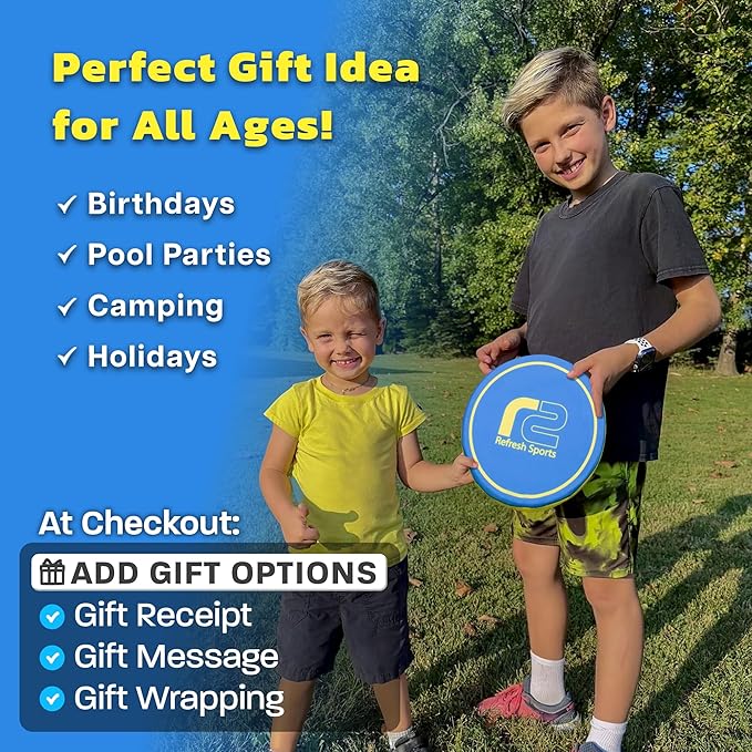 Soft Disc Flying Toy - Doesn't Hurt to Catch - Best Stocking Stuffers For Kids & Adults All Ages