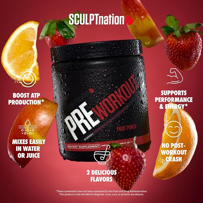 Sculpt Nation by V Shred PreWorkout - Premium Pre Workout Powder with Amino Acids for Ultimate