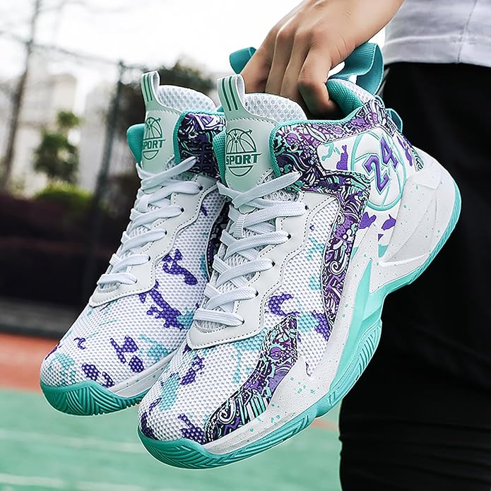 Boys Basketball Shoes Breathable Indoor Athletic Shoes Youth Outdoor Fashion Sneakers Comfortable