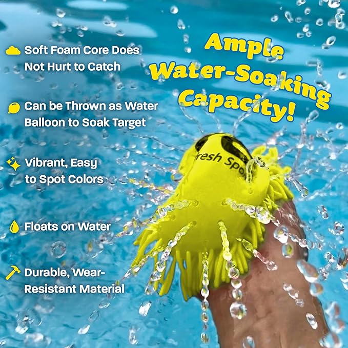 Water Spraying Flying Disc – Ultimate Pool Toy for Kids, Tweens & Teens! Soft & Safe for Splashy