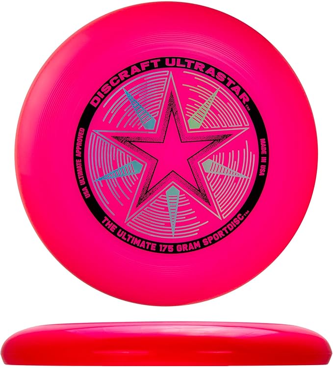 Discraft Ultrastar Neon 5-Pack | Premium Ultimate Discs - Neon Pink, Yellow, Cobalt Blue, Green