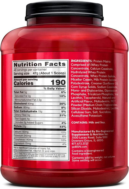 BSN SYNTHA-6 Whey Protein Powder, Micellar Casein, Milk Protein Isolate Powder, Vanilla Ice Cream