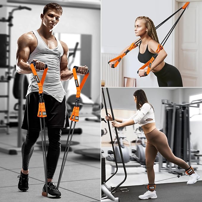 Heavy Resistance Bands for Working Out, 300lbs/360lb/420lb Exercise Bands Workout Bands with