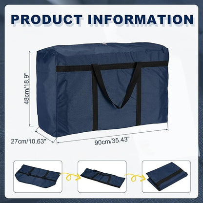 Extra Large Duffle Bag, 35 x 19 x 11 in Travel Big Duffle Bag with Zipper Handle Storage Foldable