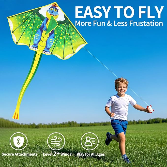 YongnKids Kite for Kids Age 4-8 8-12, Large Kites for Boys Adults Easy to Fly & Assemble, with