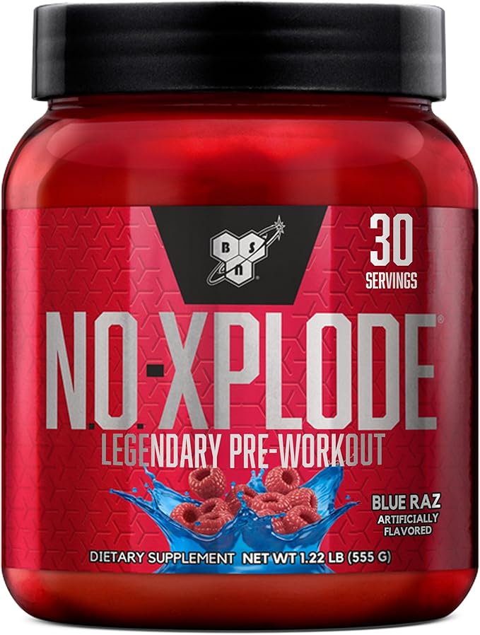 BSN N.O.-XPLODE Pre Workout Powder, Energy Supplement for Men and Women with Creatine and