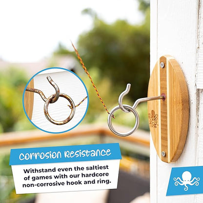 Hook and Ring Game Women and Man Cave Game Room Decor, Ring Game on a String for Game Room Games.