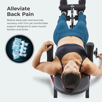 Sunny Health & Fitness Full Body Traction & Stretch Decompression Bench/Table Machine for Lumbar