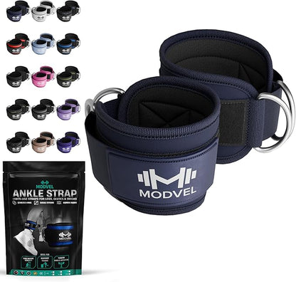 Modvel Gym Ankle Strap for Cable Machines ??Glute & Leg Kickback Ankle Straps for Gym Workouts