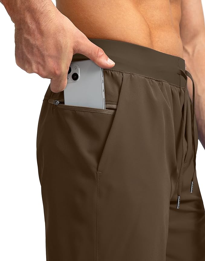 Men's Running Shorts with Zipper Pockets 9 Inch/ 7 Inch / 5 Inch Lightweight Quick Dry Gym Workout