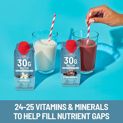 SlimFast Essentials 30g Vanilla Protein Shake, Protein Shakes Ready to Drink, Muscle Support, 1g