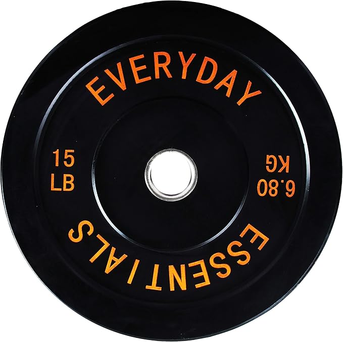 2-Inch Olympic Bumper Plates, Perfect Weight Plates for Weightlifting and Strength Training