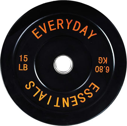 2-Inch Olympic Bumper Plates, Perfect Weight Plates for Weightlifting and Strength Training