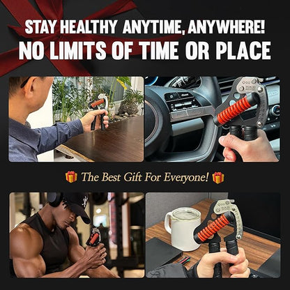 GD IRON GRIP Grip Strength Trainer Adjustable Hand Gripper Strengthener Hand Grip Exerciser Wrist