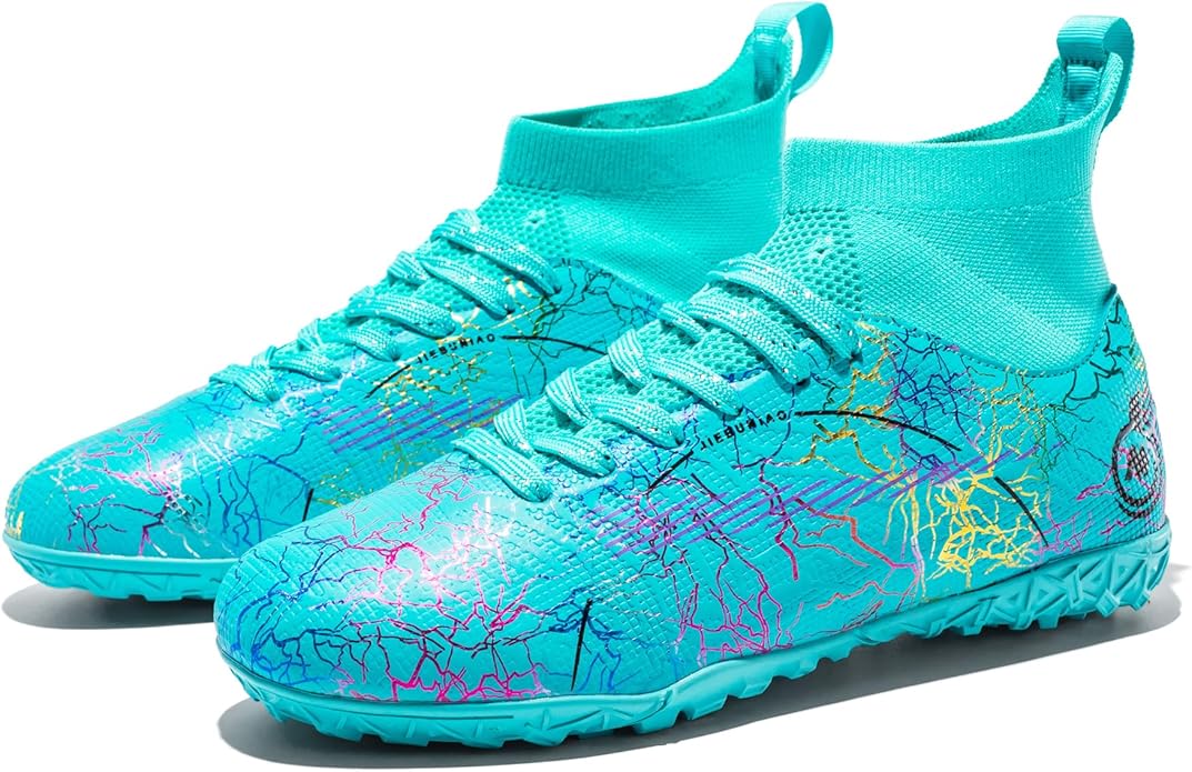 Boy Soccer Cleats Big Kids Soccer Shoes Professional Soccer Cleats Shoes,Unisex Soccer Sneakers for