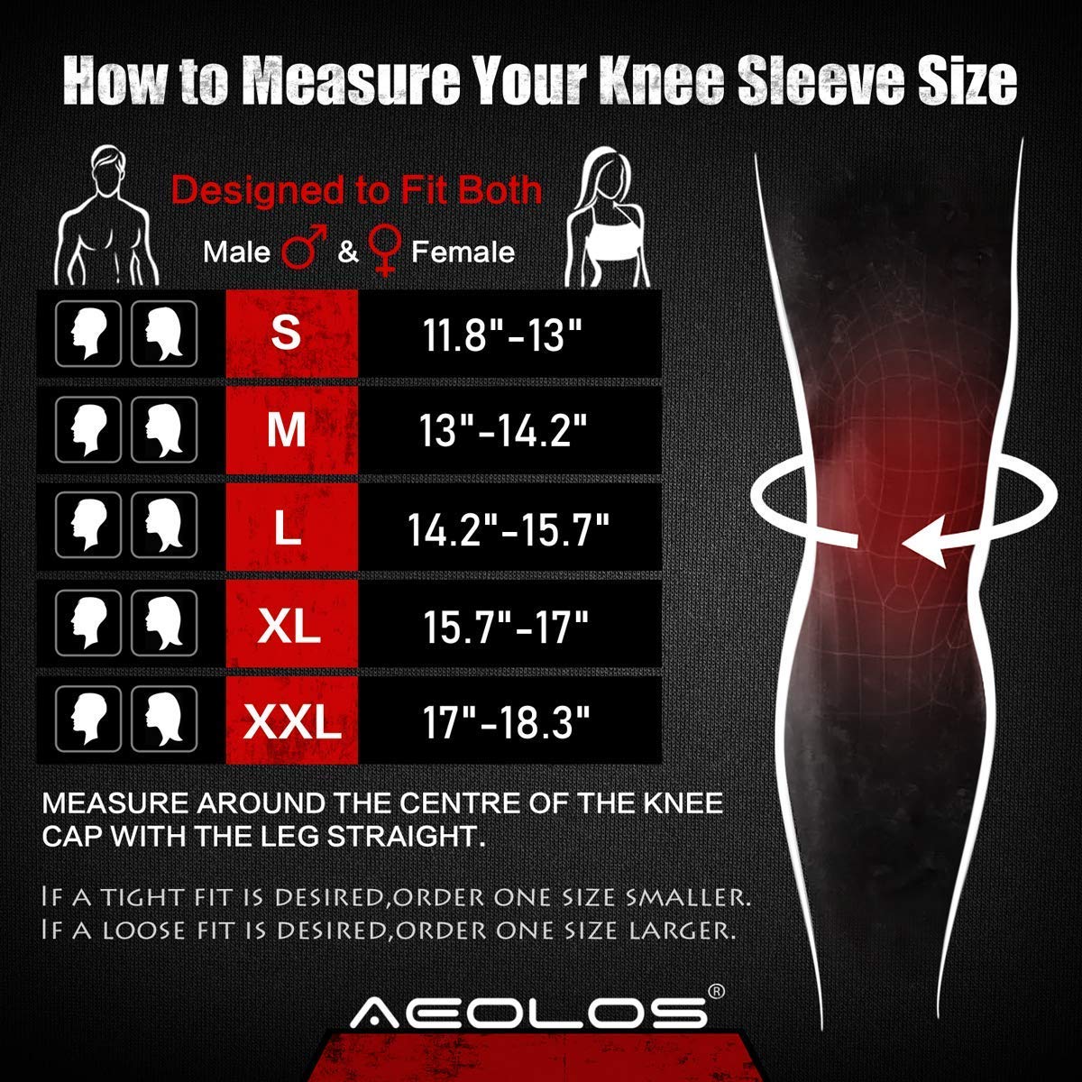 Knee Sleeves (1 Pair)，7mm Compression Knee Braces for Heavy-Lifting,Squats,Gym and Other Sports