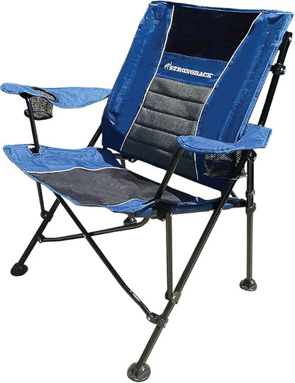 STRONGBACK Camping Chair XL Guru Heavy Duty Camping Chairs with Lumbar Support, Backpack Folding