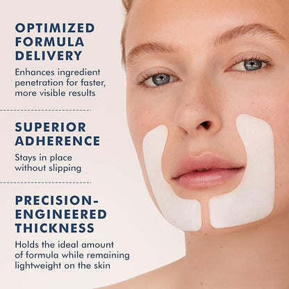 Skyn ICELAND Hydro Cool Firming Smile Line Patches, 10 Minute Smoothing Treatment with Peptides and