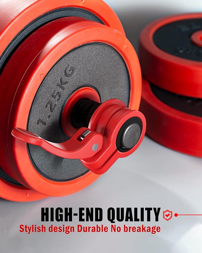 Narrow Barbell Clips 2.5cm Width for Olympic Bars, 0.9-1.18inch Adjustable Weight Clamps, Quick