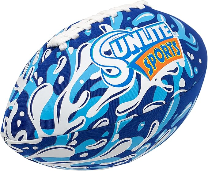 Sunlite Sports Waterproof Football for Lawn Backyard Pool Beach Lake Park Water Toy, Outdoor Play