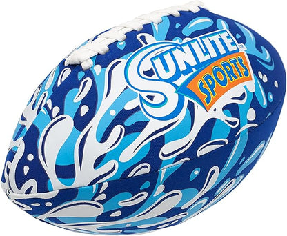 Sunlite Sports Waterproof Football for Lawn Backyard Pool Beach Lake Park Water Toy, Outdoor Play