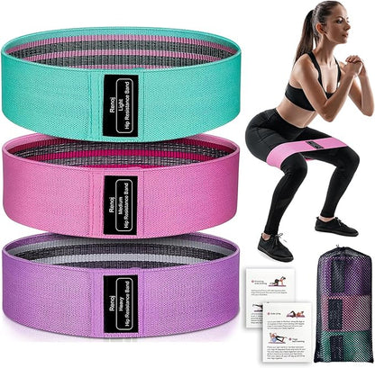 Renoj Resistance Bands, Yoga Starter Sets for Women and Men, 3 Set of Stretch Exercise Workout