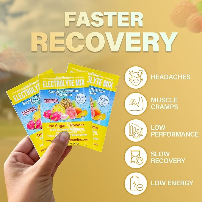 Dr. Price’s Electrolyte Mix | Sugar-Free Hydration Powder with 72+ Trace Minerals | No Sugar