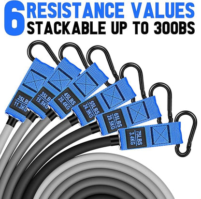 Heavy Resistance Bands for Working Out, 300lbs/360lb/420lb Exercise Bands Workout Bands with