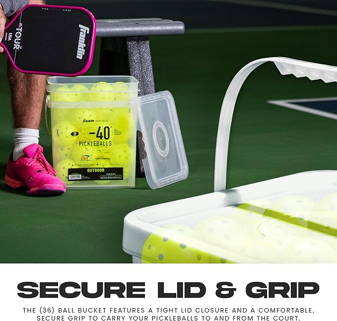 Franklin Sports X-40 Outdoor Pickleballs - Official Ball of USA Pickleball, APP Tour + US Open
