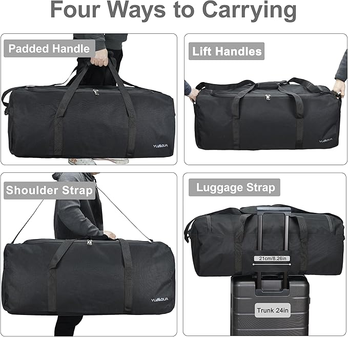 Large Duffle Bag for Travel, 100L Travel Bags for Men Extra Large Duffel Bag Water & Tear Resistant