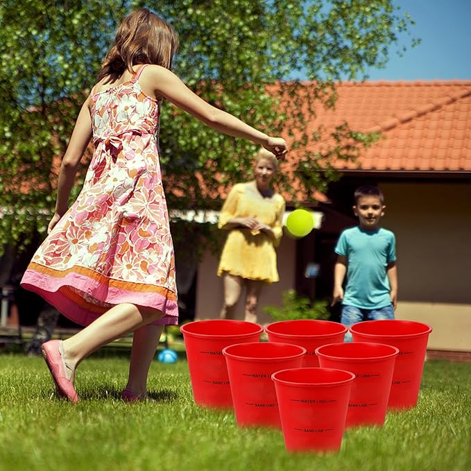 Juegoal Outdoor Giant Yard Pong Game Set Outdoor Toss Game Throwing Game for Beach, Camping, Lawn