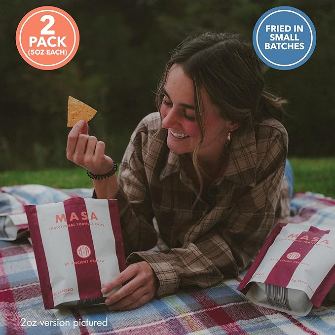 MASA Chips - Cobanero Tortilla Chips - Handmade Corn Tortillas - Spicy Chips & Snacks - Naturally