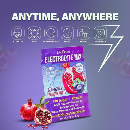 Dr. Price’s Electrolyte Mix | Sugar-Free Hydration Powder with 72+ Trace Minerals | No Sugar