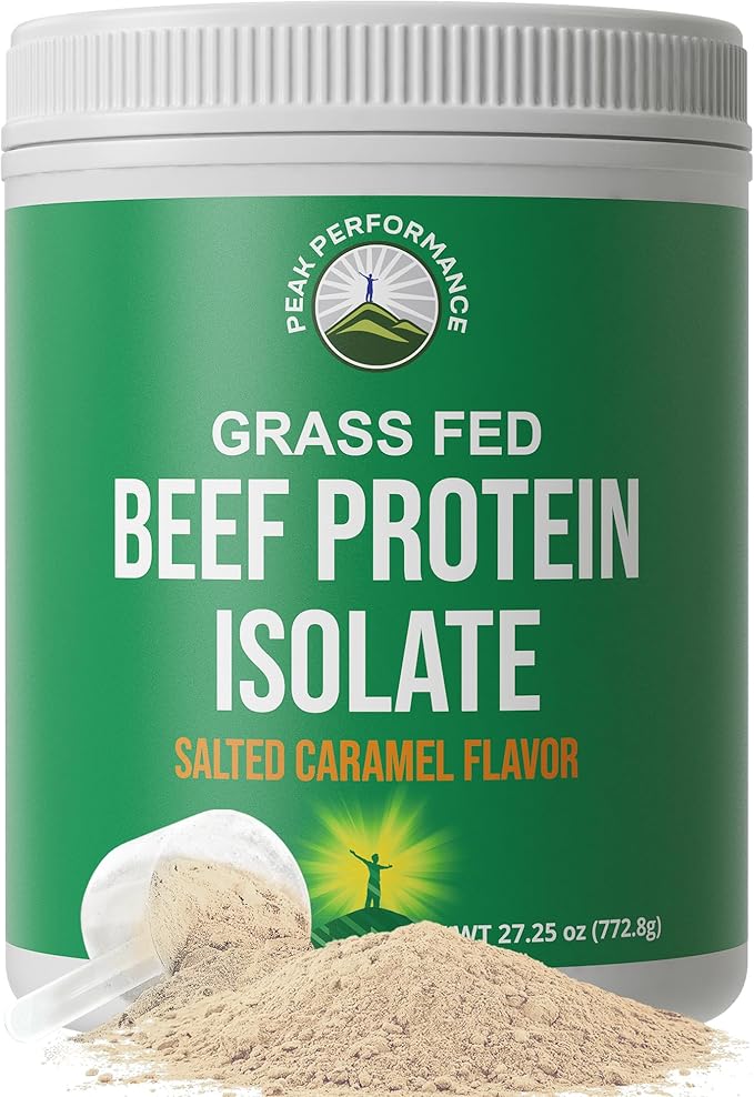 Grass Fed Beef Protein Powder - Lactose Free Great Tasting Beef Protein Isolate. Complete Animal