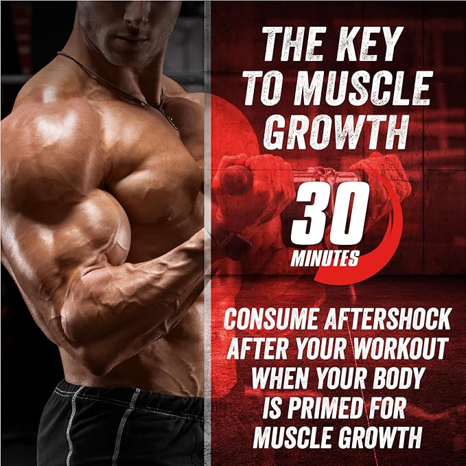 Myogenix Aftershock Post Workout ??Muscle Growth Whey Protein Powder ??Speeds Up Muscle Growth and