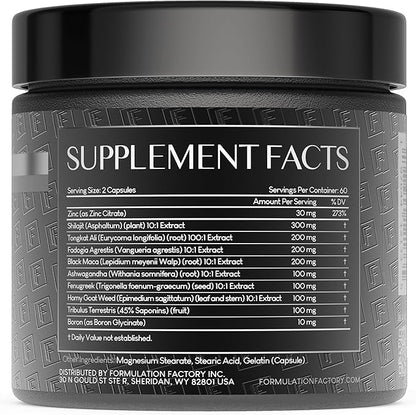 Self Obsessed 10 in 1 Masculinity Maximizer Supplement, Shilajit for Men, Tongkat Ali, Ashwaganda
