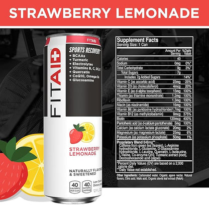 FITAID Recovery Blend, Variety Pack, BCAAs, Glucosamine, Electrolytes, Omega-3s, Green Tea, 100%