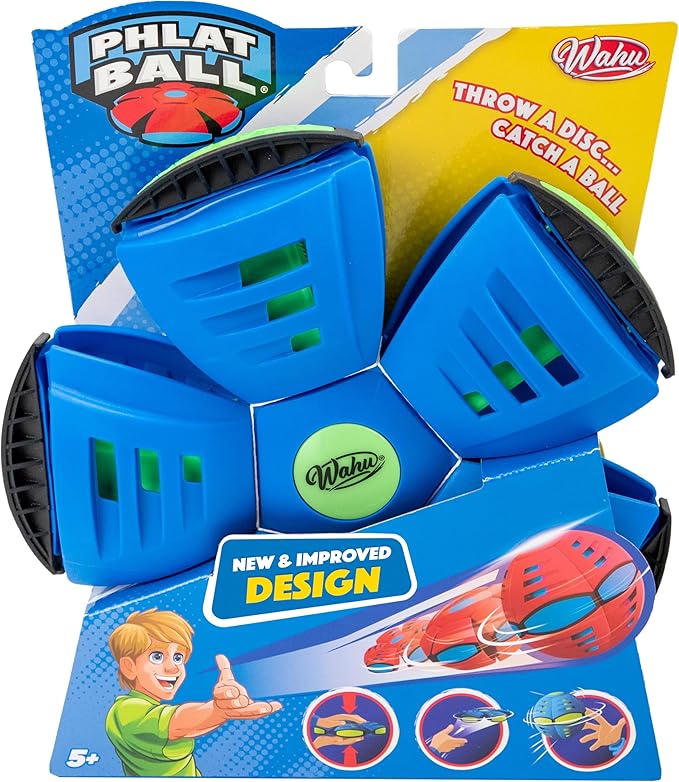 WAHU Phlat Ball Classic Flying Saucer Ball Toy for Kids Ages 5+, Collapsible Time Delay Frisbee