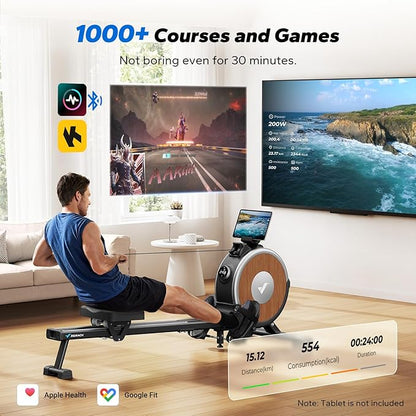 MERACH Rowing Machines for Home, Magnetic Rowing Machine with 16 Levels, Rower Machine of Quiet