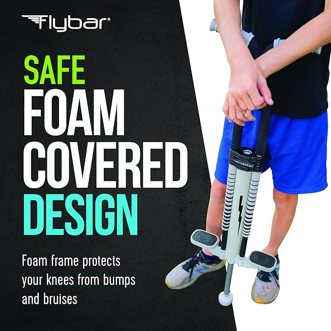Flybar Master Pogo Stick for Kids Ages 9+, 80–160 lbs – Easy Grip Handles – Active Exercise Toy for