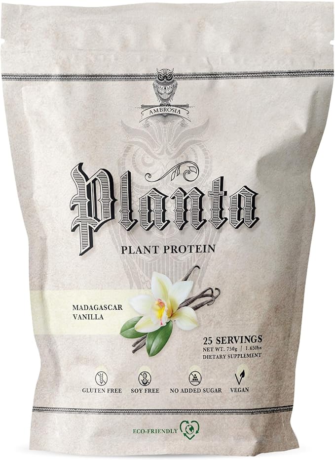 Ambrosia Planta - Premium Plant-Based Protein | Vegan & Keto Friendly | Gourmet Flavors with No