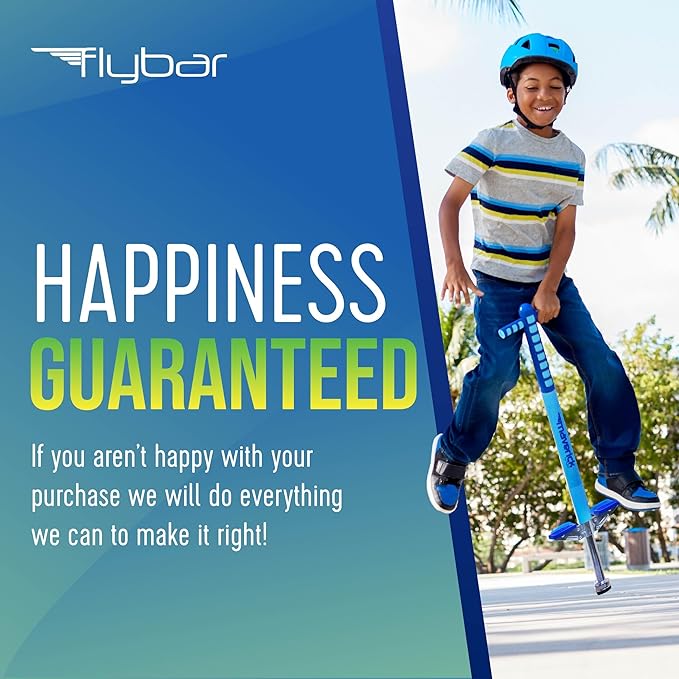 Flybar Maverick Pogo Stick for Kids Ages 5+, 40 to 80 Pounds, Perfect for Beginners, Easy Grip
