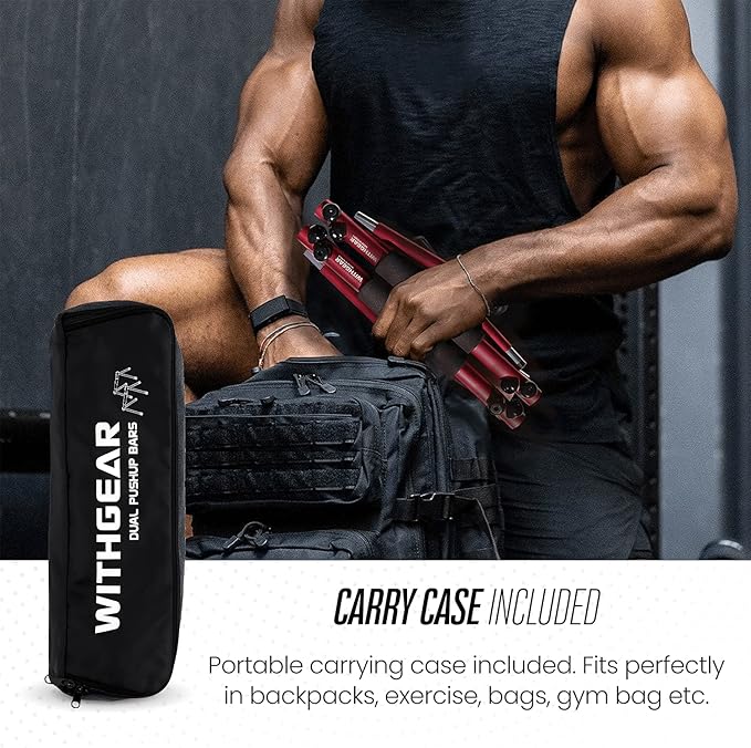 Push Up Bar ??Folding Dip Bar for Home Workout, Lightweight & Portable Strength Training Equipment