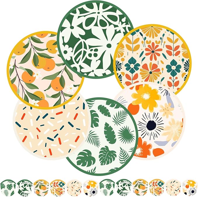 Mototo Foldable Flying Disc Fans, 30PCS Foldable Disc Fan 8 Inch Pop up Round Collapsible Hand Fan