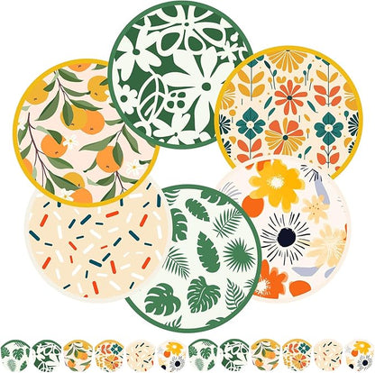 Mototo Foldable Flying Disc Fans, 30PCS Foldable Disc Fan 8 Inch Pop up Round Collapsible Hand Fan