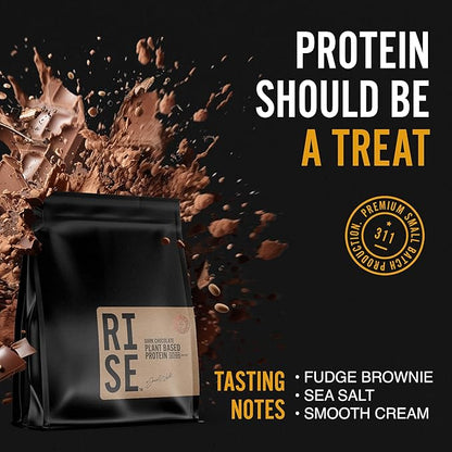 Dark Chocolate Protein Powder for Women & Men, Easy to Digest, Smooth & Creamy Dark Chocolate Plant