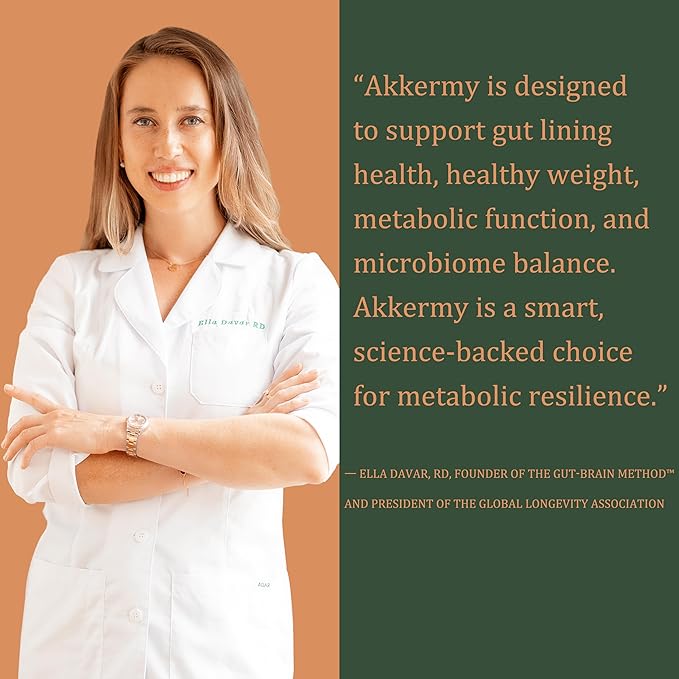 Akkermansia Probiotic for Appetite & Craving Control | Increases GLP-1 & Boosts Healthy Weight | 60